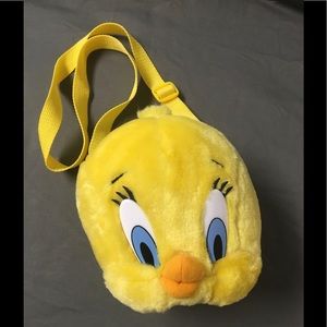 Vintage 90’s Tweety Bird, Looney Tunes Plush Bag